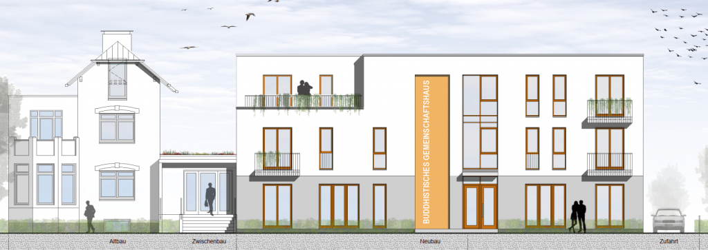 BGH Neubauprojekt Buddhistisches Gemeinschaftshaus - Beisserstarße 25 und 27, Hamburg